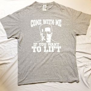 Grey t shirt terminator print